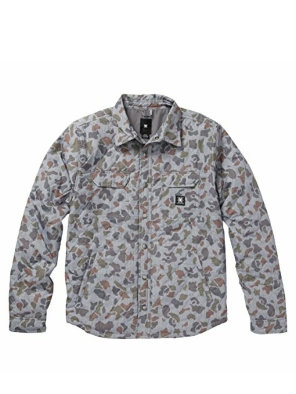 DC Men's MUNICH Light Jacket features a distinctive grey camouflage XL